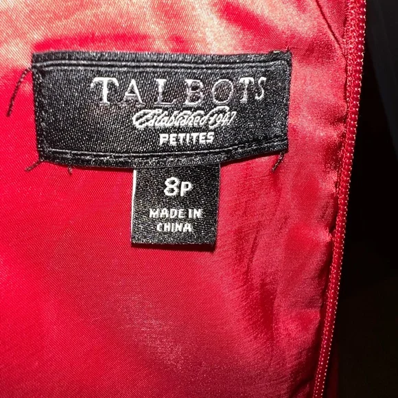 Talbots Red Midi Dress - Picture 10 of 12